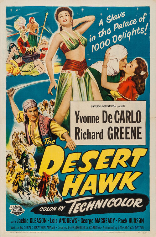 1000 piece jigsaw puzzle for the movie poster: The Desert Hawk (1950)