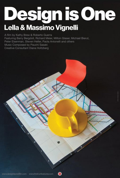 1000 piece jigsaw puzzle for the movie poster: Design Is One: The Vignellis (2012)