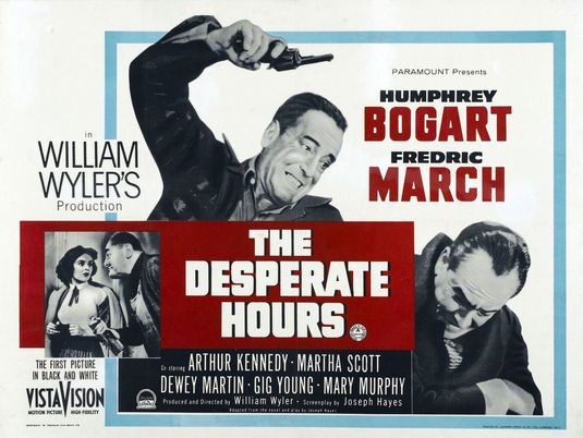 the movie poster: The Desperate Hours (1955) ver2