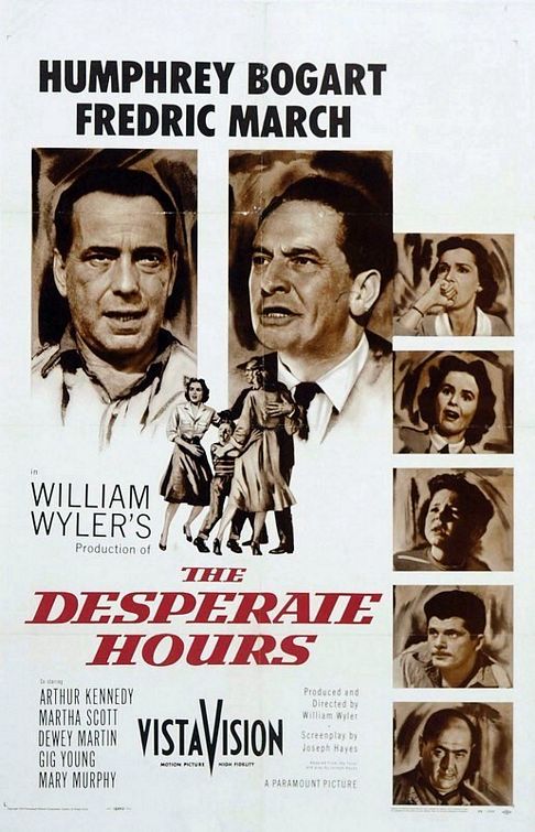 the movie poster: The Desperate Hours (1955) ver3