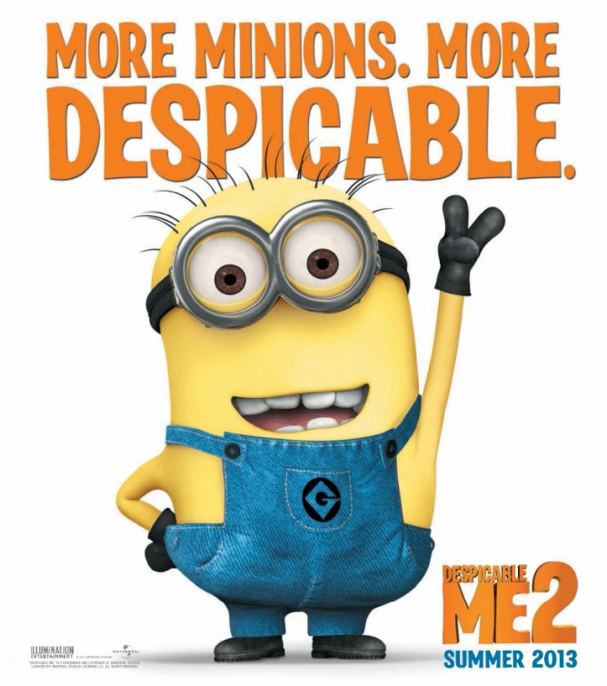 1000 piece jigsaw puzzle for the movie poster: Despicable Me 2 (2013)