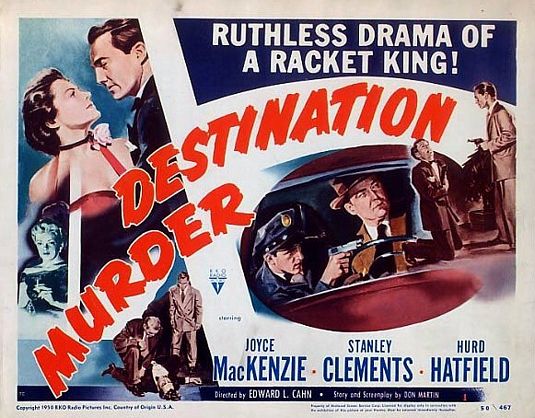 the movie poster: Destination Murder (1950)