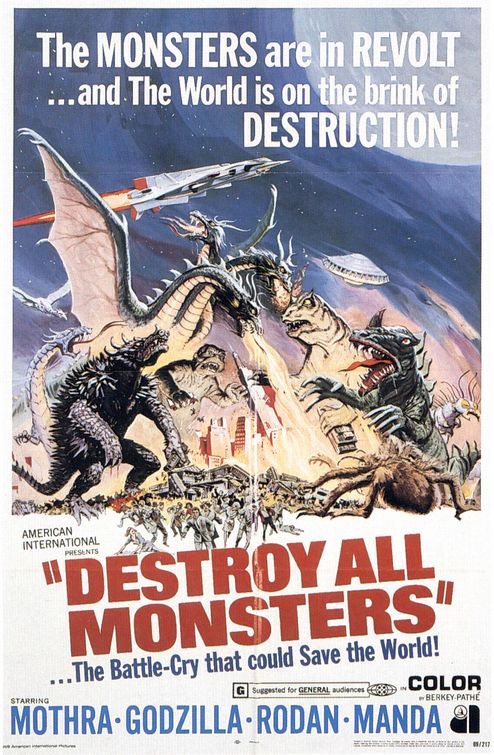 the movie poster: Destroy All Monsters (1969)