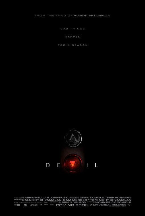1000 piece jigsaw puzzle for the movie poster: Devil (2010)
