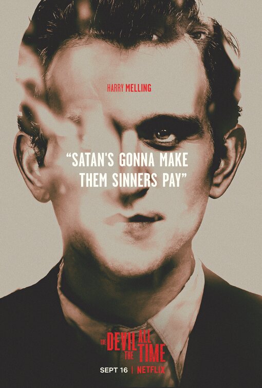 1000 piece jigsaw puzzle for the movie poster: The Devil All the Time (2020) ver12