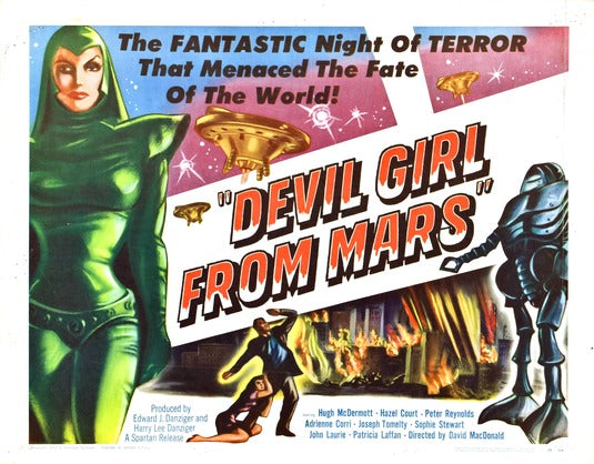 1000 piece jigsaw puzzle for the movie poster: Devil Girl from Mars (1955) ver2