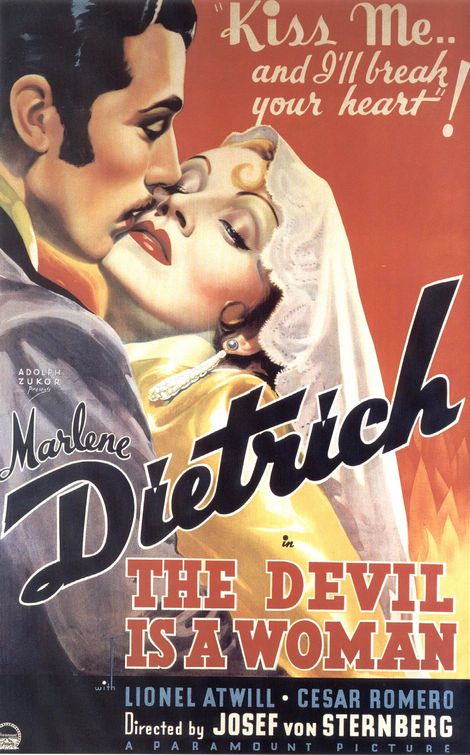 the movie poster: The Devil Is a Woman (1935)