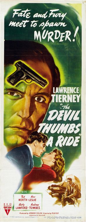 the movie poster: The Devil Thumbs a Ride (1947)