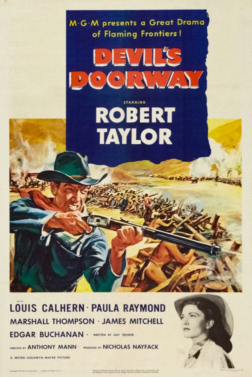1000 piece jigsaw puzzle for the movie poster: Devil's Doorway (1950)