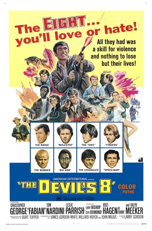 the movie poster: The Devil's 8 (1969)