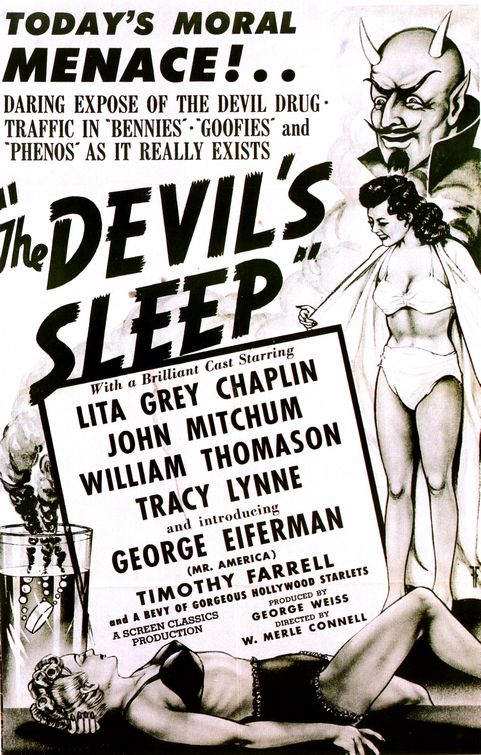 the movie poster: The Devil's Sleep (1949)