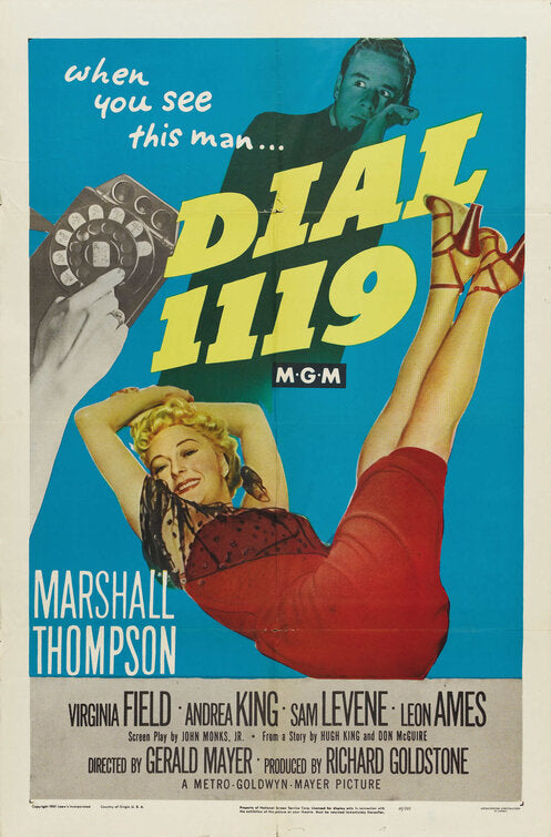 1000 piece jigsaw puzzle for the movie poster: Dial 1119 (1950)
