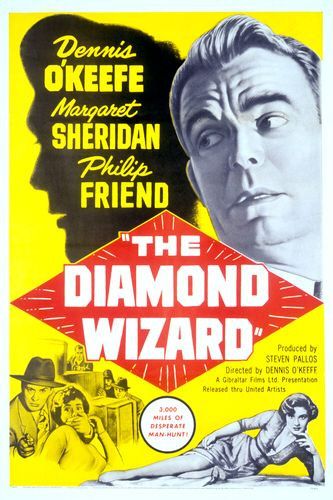 the movie poster: The Diamond Wizard (1954)