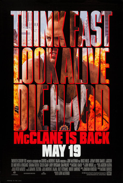 the movie poster: Die Hard With A Vengeance (1995) ver1