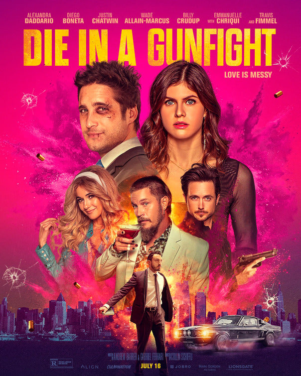 1000 piece jigsaw puzzle for the movie poster: Die in a Gunfight (2021) ver2