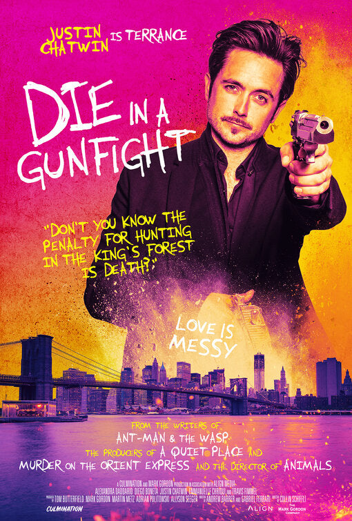 1000 piece jigsaw puzzle for the movie poster: Die in a Gunfight (2021) ver7