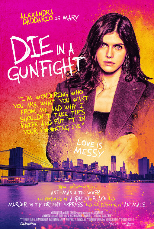 1000 piece jigsaw puzzle for the movie poster: Die in a Gunfight (2021) ver9