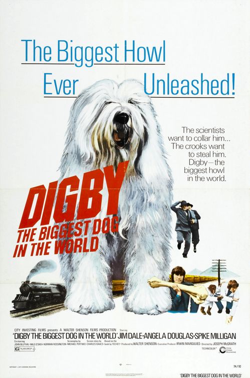 the movie poster: Digby, the Biggest Dog in the World (1974)