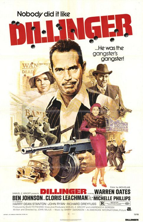 the movie poster: Dillinger (1973)