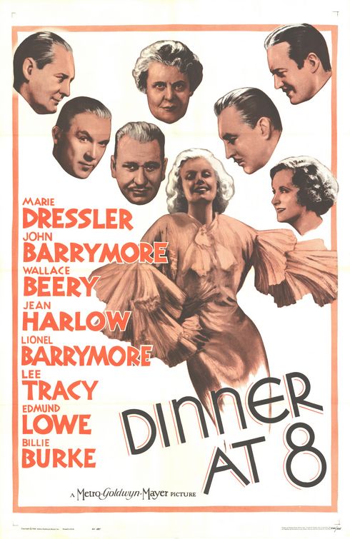 the movie poster: Dinner at Eight (1933)