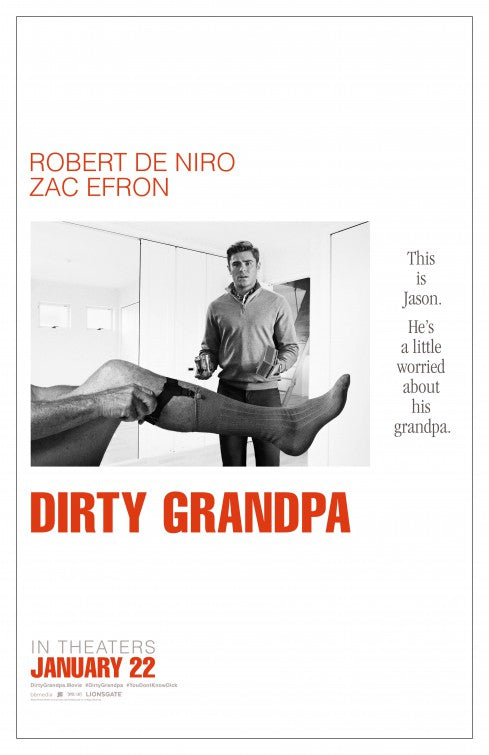 1000 piece jigsaw puzzle for the movie poster: Dirty Grandpa (2016)