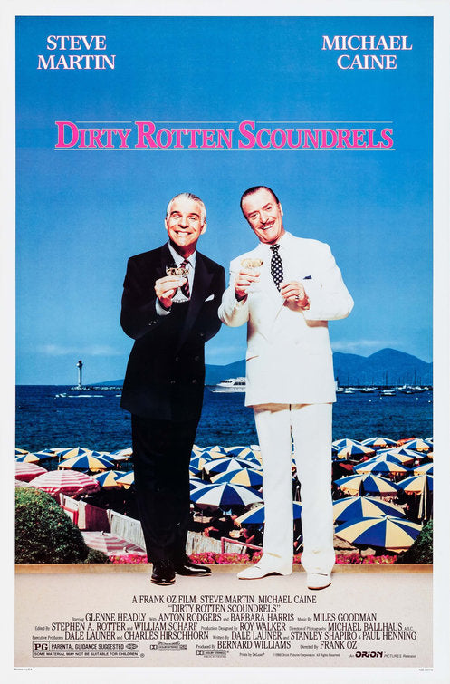 1000 piece jigsaw puzzle for the movie poster: Dirty Rotten Scoundrels (1988)