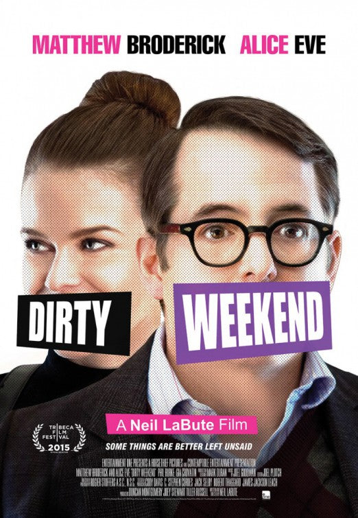 1000 piece jigsaw puzzle for the movie poster: Dirty Weekend (2015)