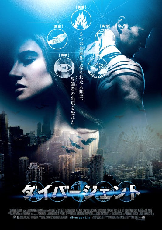 1000 piece jigsaw puzzle for the movie poster: Divergent (2014) ver10