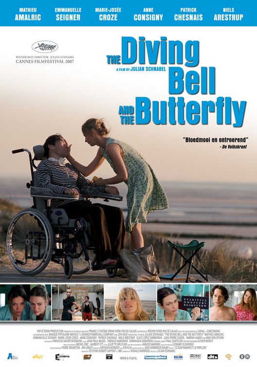the movie poster: The Diving Bell and the Butterfly (2007) ver3