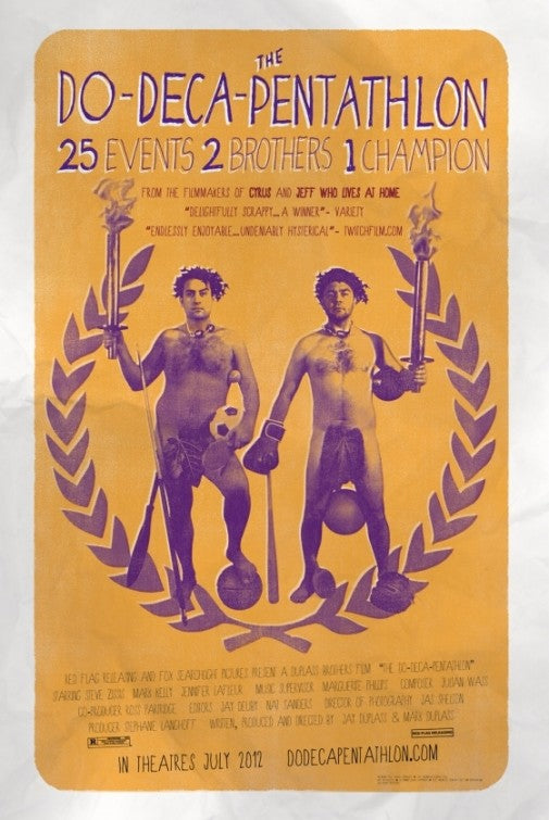 1000 piece jigsaw puzzle for the movie poster: The Do-Deca-Pentathlon (2012)