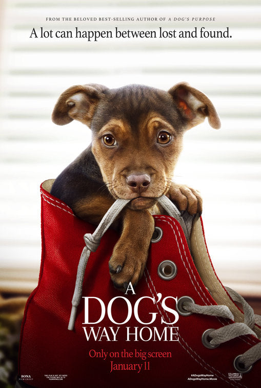 1000 piece jigsaw puzzle for the movie poster: A Dog's Way Home (2019)