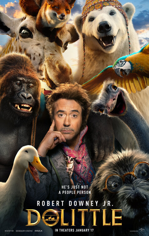 1000 piece jigsaw puzzle for the movie poster: Dolittle (2020)
