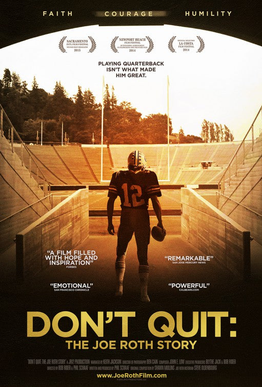 1000 piece jigsaw puzzle for the movie poster: Don't Quit: The Joe Roth Story (2015)