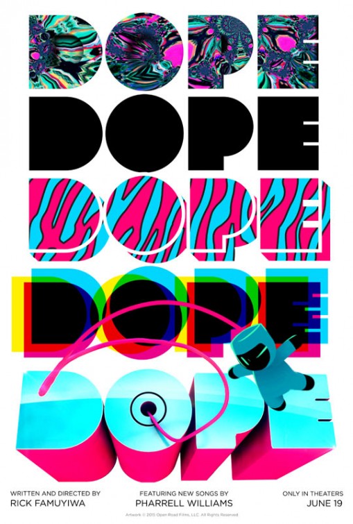 1000 piece jigsaw puzzle for the movie poster: Dope (2015)