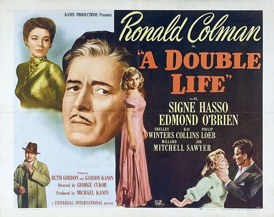 the movie poster: A Double Life (1947)