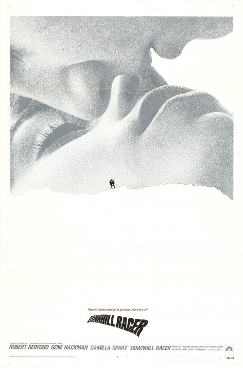 1000 piece jigsaw puzzle for the movie poster: Downhill Racer (1969)