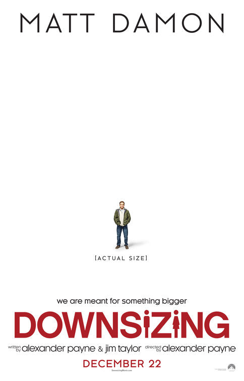 1000 piece jigsaw puzzle for the movie poster: Downsizing (2017) ver2