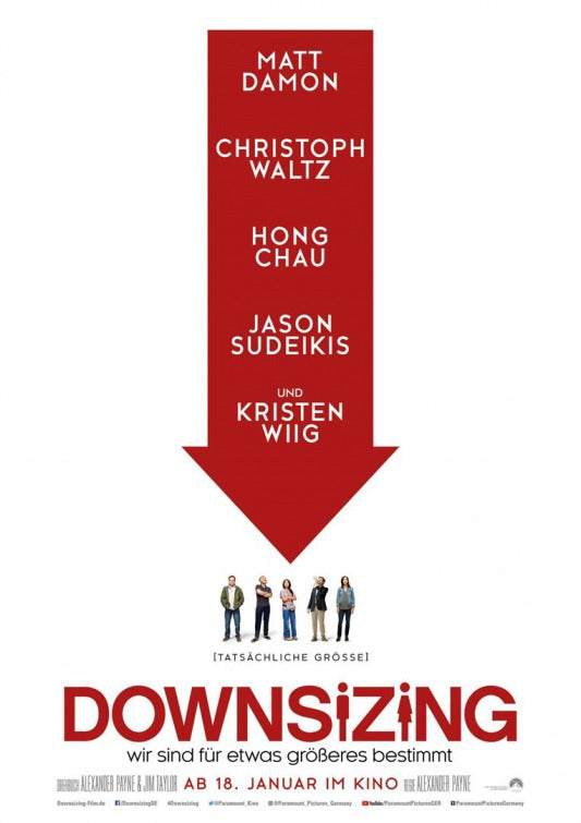 1000 piece jigsaw puzzle for the movie poster: Downsizing (2017) ver4