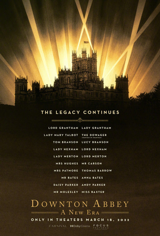 1000 piece jigsaw puzzle for the movie poster: Downton Abbey: A New Era (2022) ver2