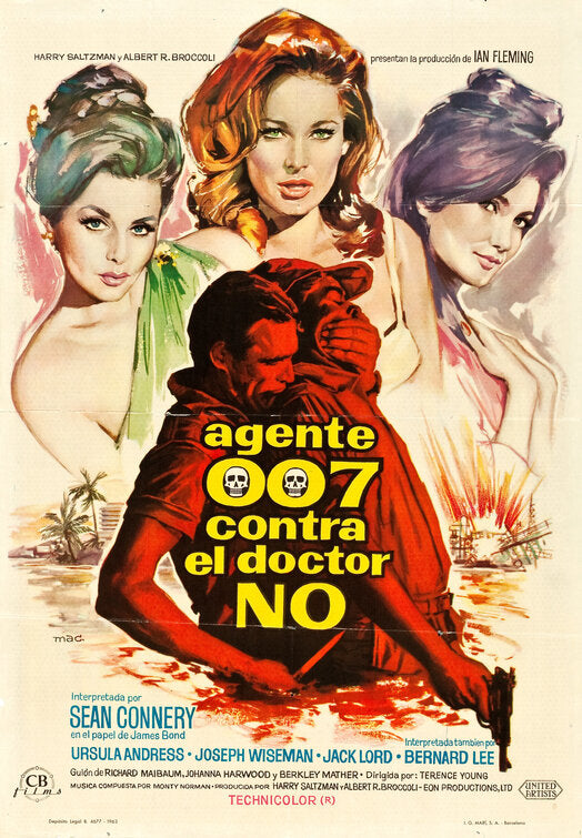 1000 piece jigsaw puzzle for the movie poster: Dr. No (1962) ver9