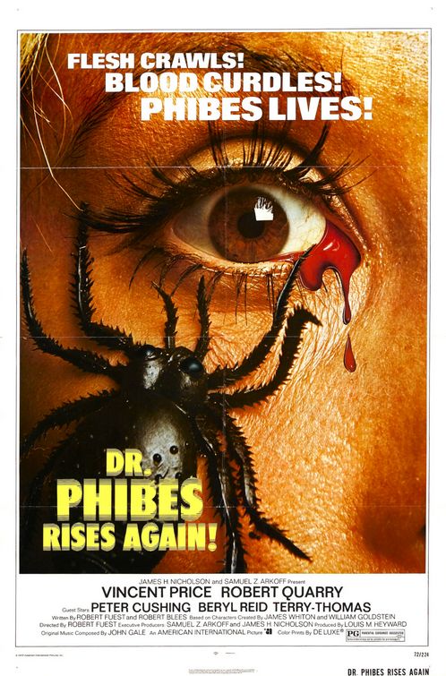 the movie poster: Dr. Phibes Rises Again (1972)