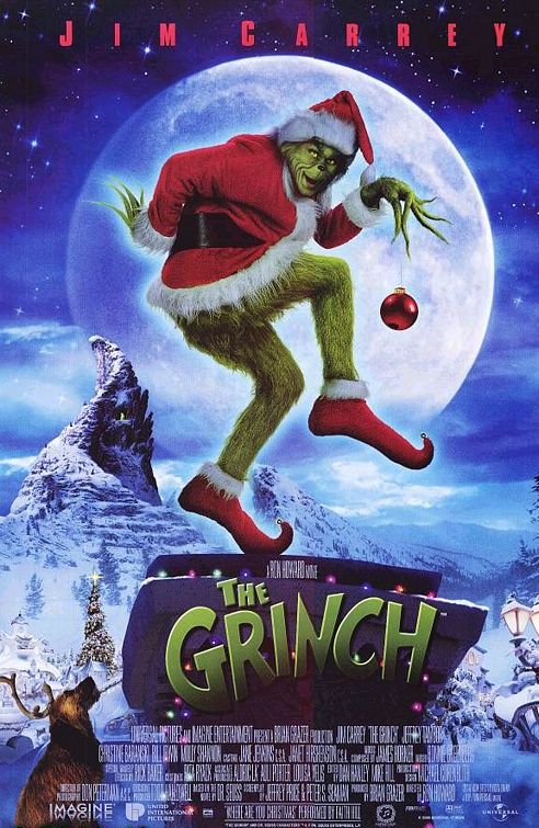 the movie poster: Dr Seuss' How the Grinch Stole Christmas (2000) ver3