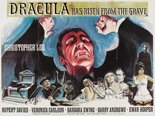 the movie poster: Dracula Has Risen from the Grave (1969) ver2