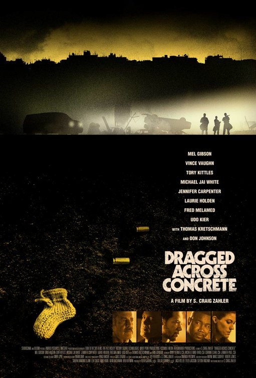 1000 piece jigsaw puzzle for the movie poster: Dragged Across Concrete (2019)