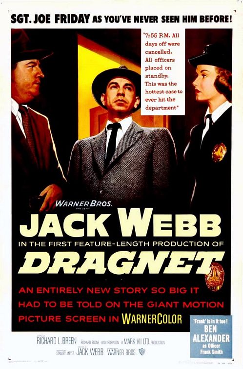 the movie poster: Dragnet (1954)
