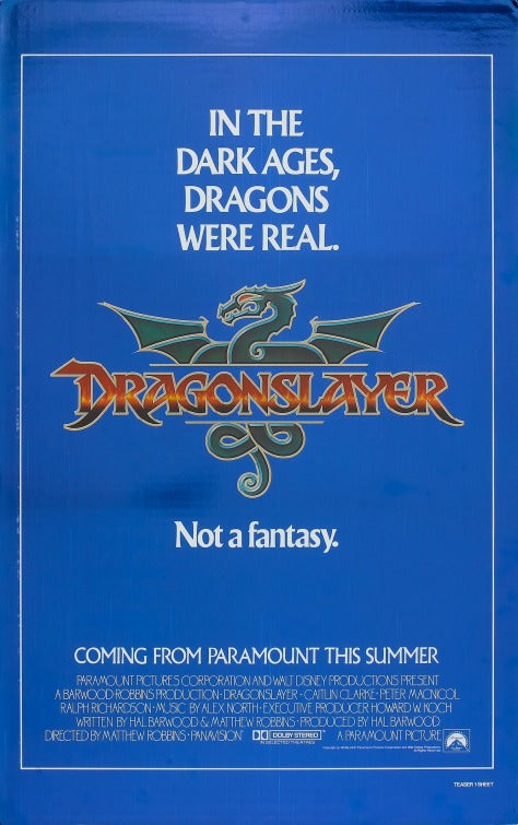 the movie poster: Dragonslayer (1981) ver1