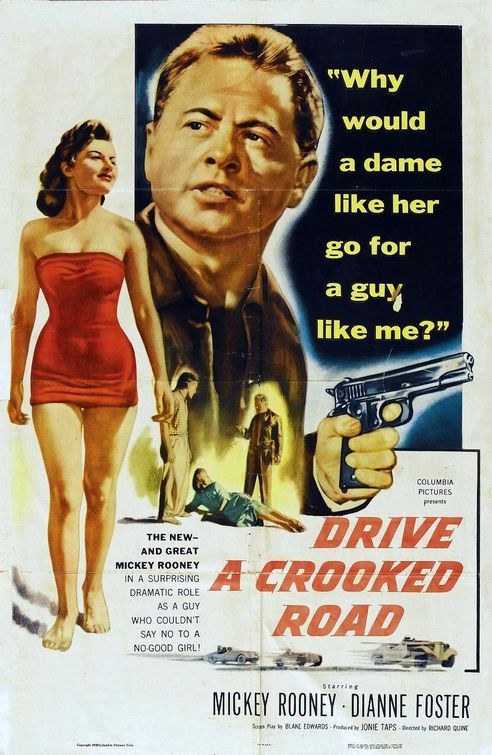 the movie poster: Drive a Crooked Road (1954)