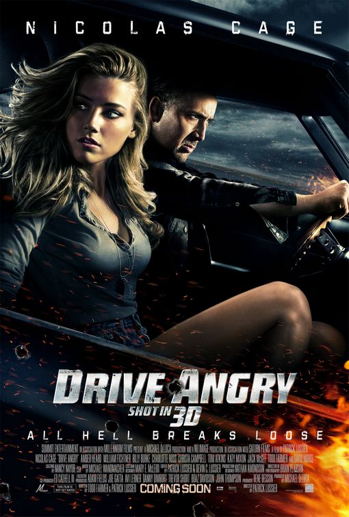 1000 piece jigsaw puzzle for the movie poster: Drive Angry (2011)