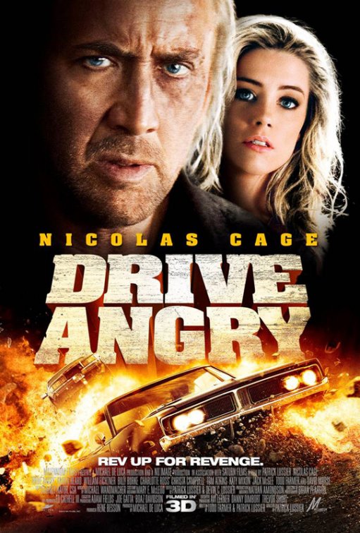 1000 piece jigsaw puzzle for the movie poster: Drive Angry (2011) ver3