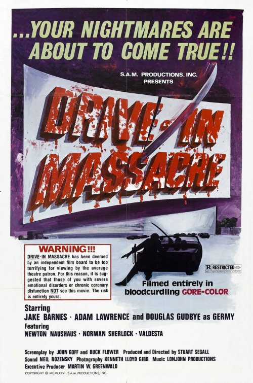 1000 piece jigsaw puzzle for the movie poster: Drive In Massacre (1977)